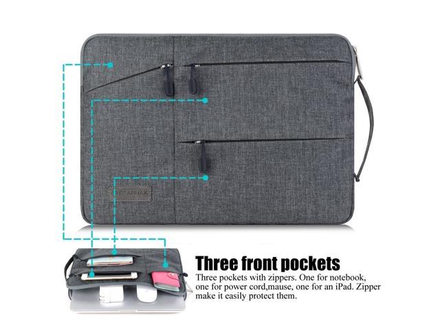 WIWU 13-13.3 Inch Business Laptop Sleeve Case with Handles Pockets for ...