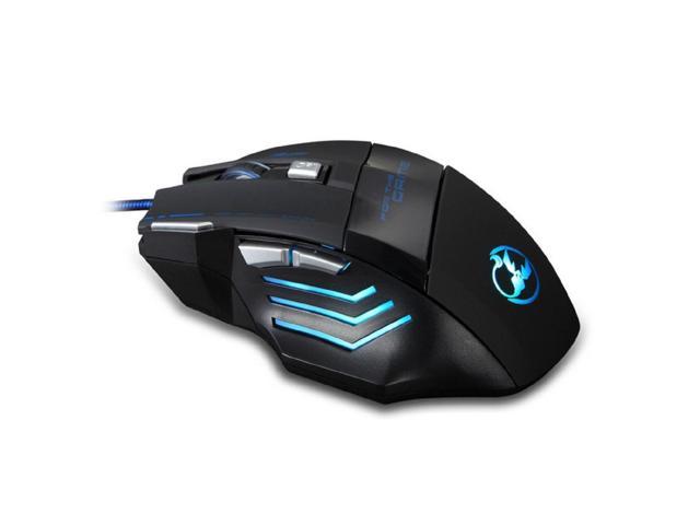Zelotes 5500 DPI 7 Button LED Optical USB Wired Gaming Mouse