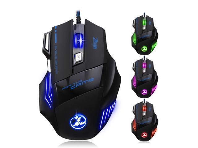 5500DPI LED Optical USB Gaming Mouse 7 Button Gamer Laptop PC Computer Mice KY 