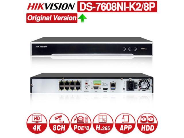 PLUG & PLAY NVR 8CH WITH 8 BUILT IN POE Hikvision OEM DS-7608NI-K2/8P NR32P8-8 