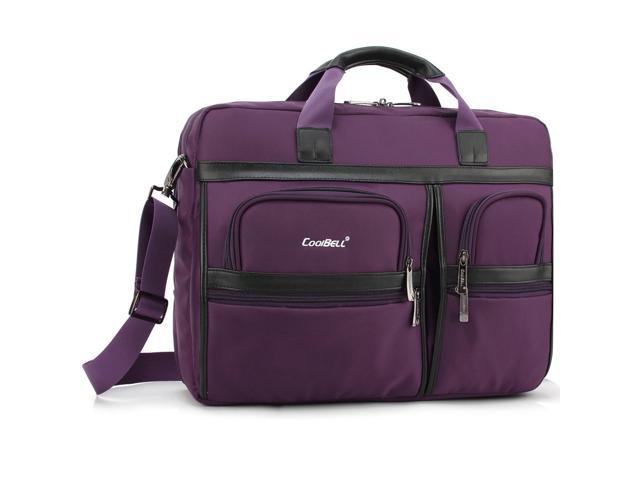 LUOM Laptop Shoulder Bag, 17.3 Inch Laptop Briefcase Messenger Bag Case ...