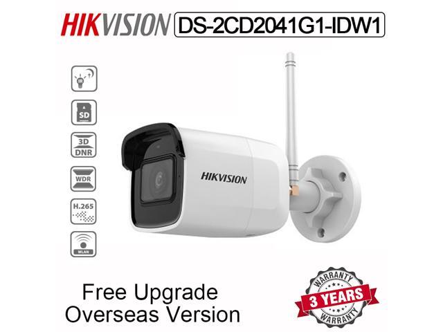 Analyst Innocent Donkey Hikvision 4MP WIFI Network Camera Bullet DS-2CD2041G1-IDW1 Wireless IR 30M  Built-in mic With SD card slot H.265+ Waterproof CCTV IP Camera- 4.0mm  fixed lens - Newegg.com