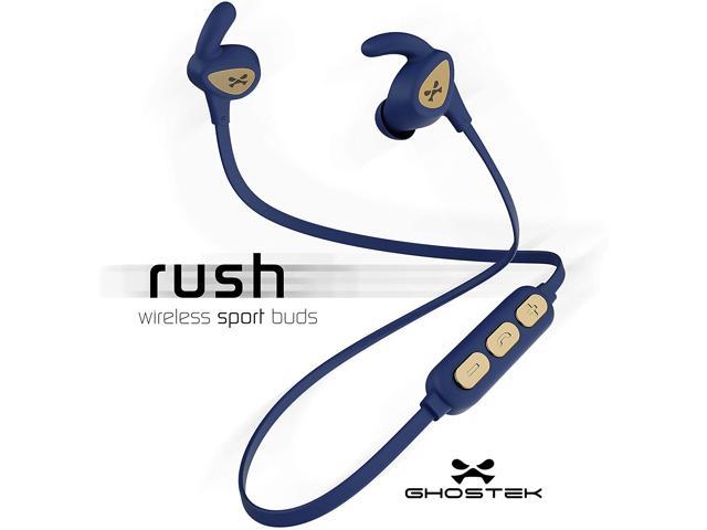 Uitsteken Werkloos Televisie kijken Ghostek Rush Wireless Sport in-Ear Earbuds Headphones with Built-in Mic –  Blue/Gold | Sweatproof Water Resistant Headset with Stereo HiFi Sound -  Newegg.com
