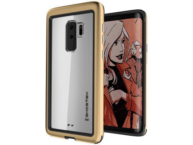 Ghostek Atomic Slim Galaxy Z Fold 4 Case Clear with Black Aluminum Metal Bumper Premium Rugged Heavy Duty Shockproof Protection