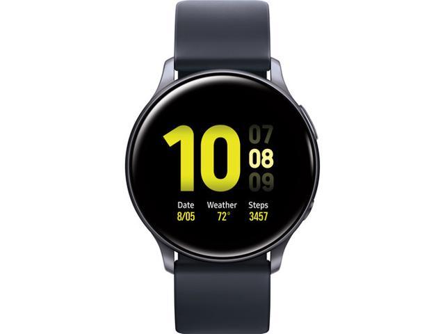 Refurbished Samsung Sm R0nzkaxar Rb Galaxy Watch Active 2 44mm Black Newegg Com