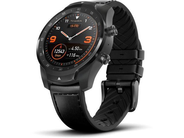 Refurbished: TicWatch P1031000600-RB Pro GPS Bluetooth iPhone \u0026 Android  Smartwatch Black - Newegg.com