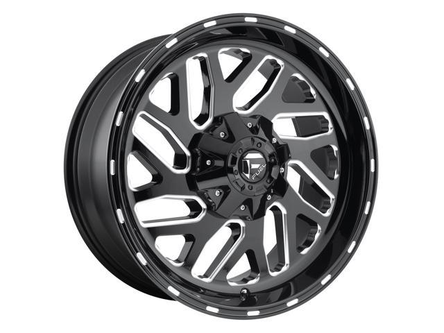 Fuel 1pc Triton 22x8 25 8x210 195et 154 30mm Gloss Black Milled Wheel Newegg Com - black rims roblox