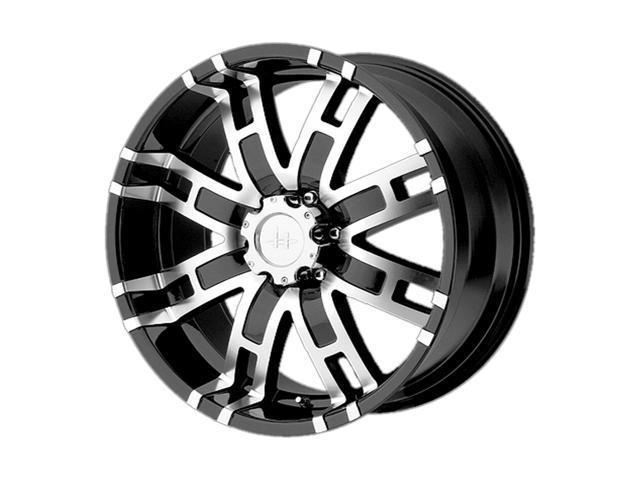 Helo he835 17x8 6x139.7 0et 106.25mm gloss black machined wheel