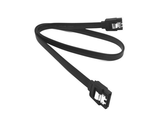 New MSI SATA Data Cable 6Gbps 18"  Silver Qty:8 OEM Metal Latch Clips