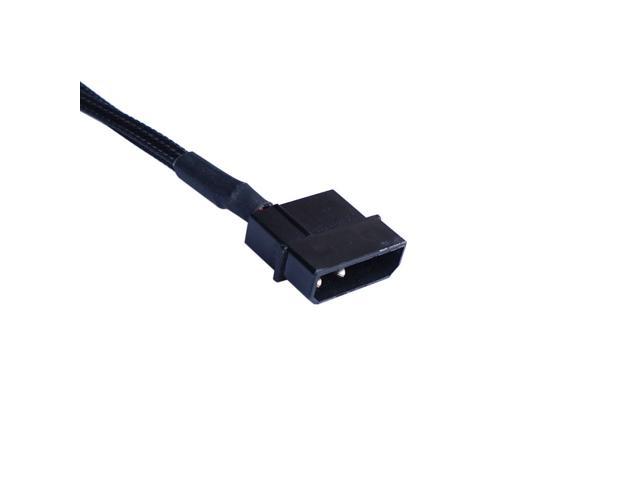 En-labs Molex To 3 Pin 4 Pin Fan Sleeved Power Splitter Cable Adapter 