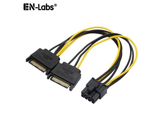 Eyeboot SATA to 4 x 3 Pin Male Computer Case Fan Power Connector Y-Splitter Adapter Cable