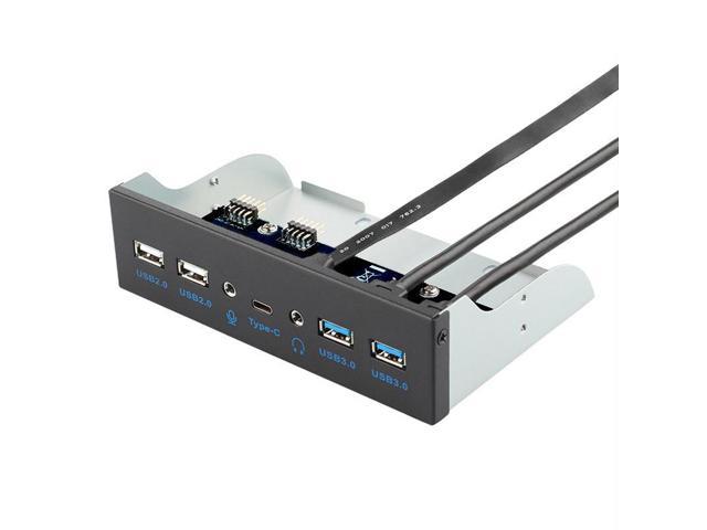 5 25 Inch Front Panel 5 Ports Usb Hub W Hd Audio Output Port And Microphone Input Usb 3 2 Gen 2