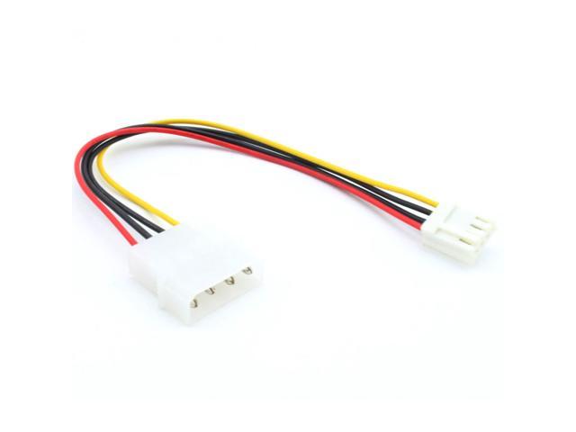 8"4pin Molex Male~Dual FD/Floppy Type Drive Power Supply Y/T Splitter Cable/Cord 