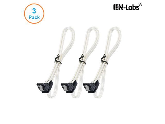 18-Inch SATA III 6.0 Gbps Cable with1x 90 Degree Right Angle Connector 3-Pack