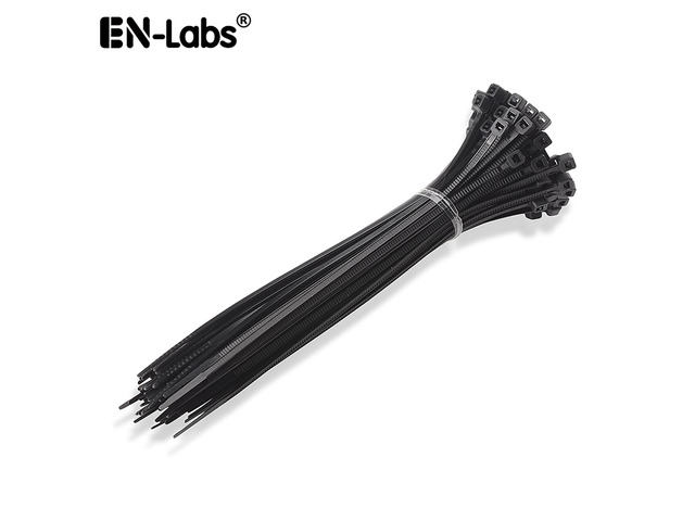 thumbnail image 2 of 100x Black Cable Zip Ties – Heavy Duty Nylon, 300mm X 4.8mm, Multi-Purpose Straps 2 of 2