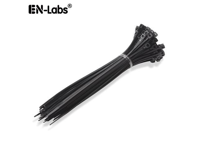 Ultra Strong Plastic Cable Ties Tensile Strength Self-Locking Zip Black White 