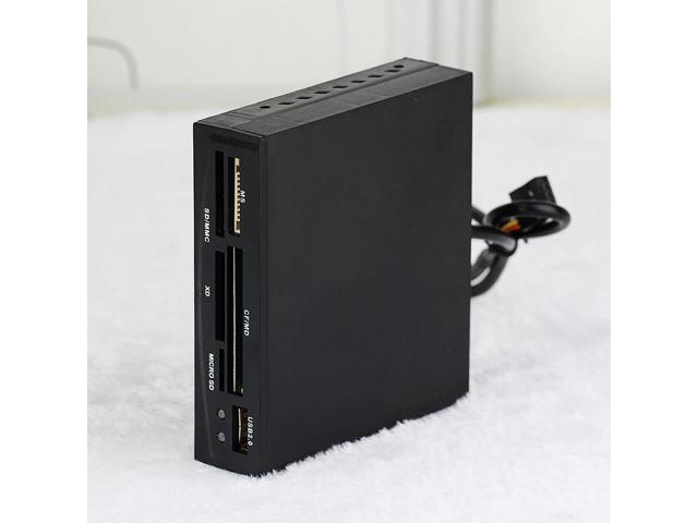 3.5 inch USB 2.0 All In 1 Internal Floppy Bay Front Panel Card Reader 
