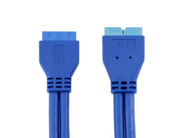 USB 3.0 Motherboard 20 Pin Header Extension Adapter Cable, USB 20-pin ...