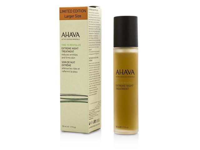 Ahava - Time To Revitalize Extreme Night Treatment -30ml/1oz Zirh Fix, Fix Targeted Skin Clearing Gel, 1.7 Oz (Pack of 2) + Scunci Black Roller Pins, 18 Pcs