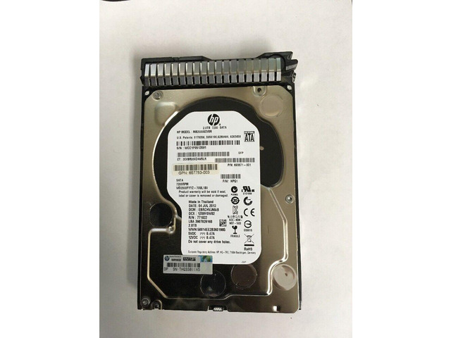 HP 658079-B21 2TB 7200RPM SATA 3.5" Hard Drive – Refurbished With Tray