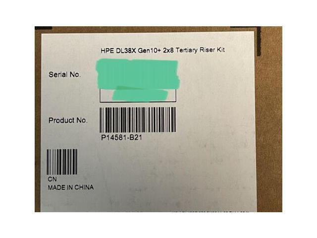 HPE DL38X DL380 DL385 Gen10+ Plus and V2 x8/x8 PCI-e 4.0 Tertiary Riser ...