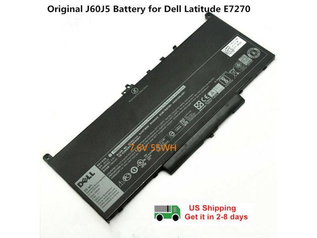 ASKC 55WH J60J5 Laptop Battery Replacement for Dell Latitude E7270 E7470 Series Notebook R1V85 MC34Y 451-BBSX 242WD 451-BBSY 451-BBSU 1W2Y2 7.6V 4Cell
