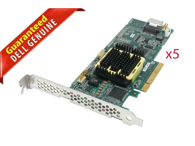 Lot of 5 Adaptec ASR-2405 SAS SATA 4 port 3 GB /s 8x PCIE 2405 128 RAID ...