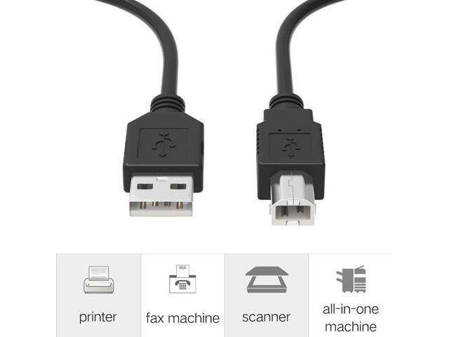 SLLEA USB Cable Computer PC Laptop Data Sync Cord for HP OfficeJet 4500 6000 6310 6500 7115 7350 4315V D145 Printer 