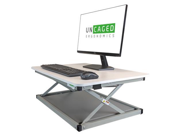 narrow standing desk converter