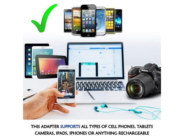 Type I Safe Grounded Perfect for Cell Phones 3 Pack CT-16 China Travel Adapter Plug by Ceptics with Dual USA Input Australia Laptops - Ultra Compact Camera Chargers and More New Zealand