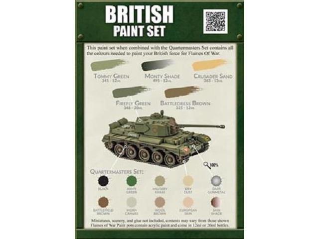 Flames of War British Paint Set New // Sealed Flames of War CWP130