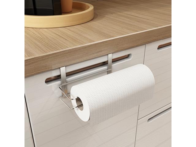 Metal Kitchen Under Cabinet Door Drawer Roll Paper Towel Rack Cupboard Holder S