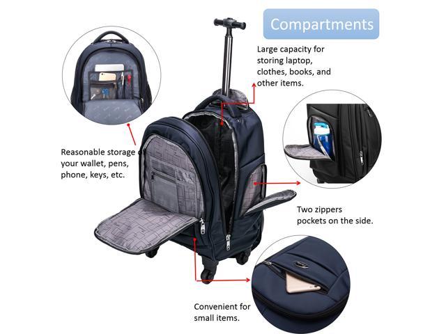 racini rolling backpack