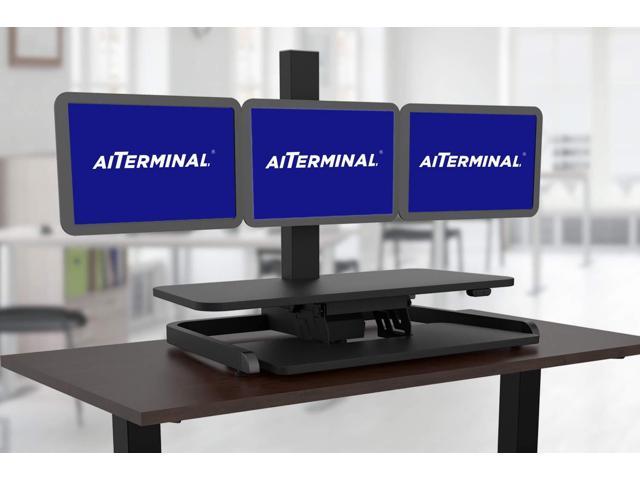 Aiterminal Electric Height Adjustable Standing Desk Converter With