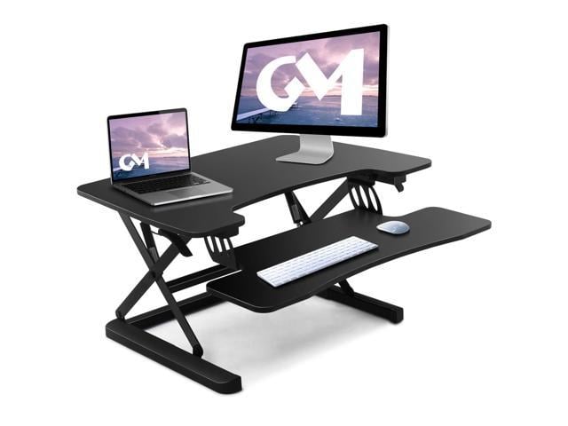 Goodmetal Standing Desk Converter 36 Infinite Height Adjustable