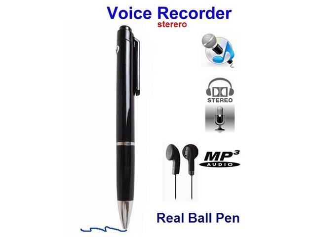 Spy Hidden Voice Activated Recorder Pen Mini Sound Audio Rechargeable 16GB Mp3 E 