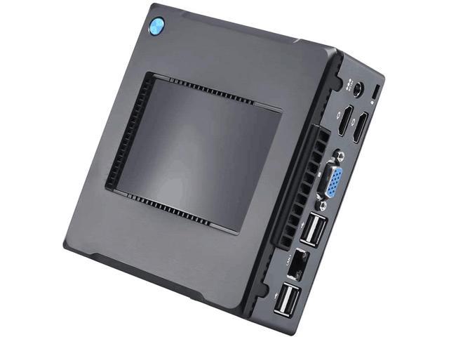 Partaker K5 NUC Mini PC AMD A6 PRO 8500B with LAN VGA Dual HD TYPE-C Desktop Gaming Computer mSATA SSD Support Windows Linux (4GB Ram 128GB SSD)