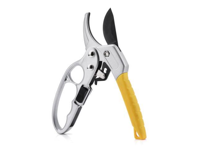 Garden Pruning Shears Pruner Ratchet Scissors Tree Plant Branch Cutter Trimmer
