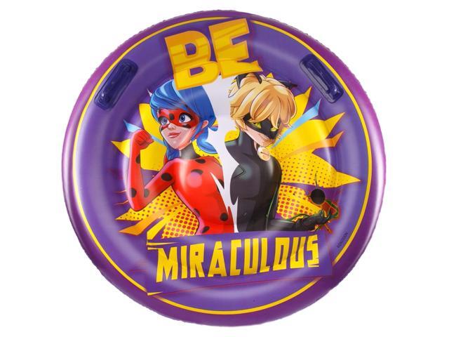 Miraculous Ladybug Pool Float Raft Inflatable Tube 34" Glitter Cat Noir Mighty Mojo