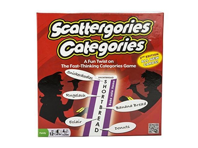 Hasbro Scattergories Game Classic Fast Thinking Catergories Game Family Game 