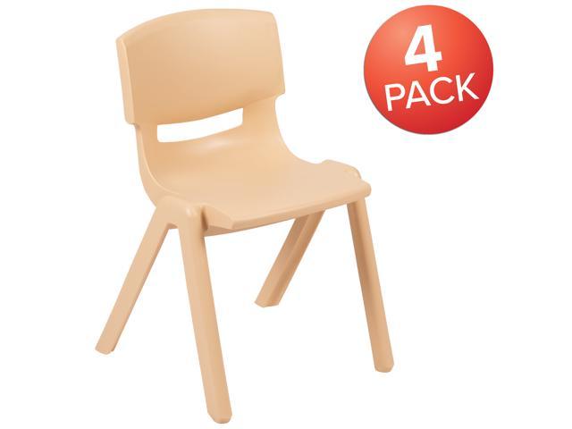 Blue Plastic Stackable School Chair with 13.25 Seat Height Flash Furniture 6 Pk 