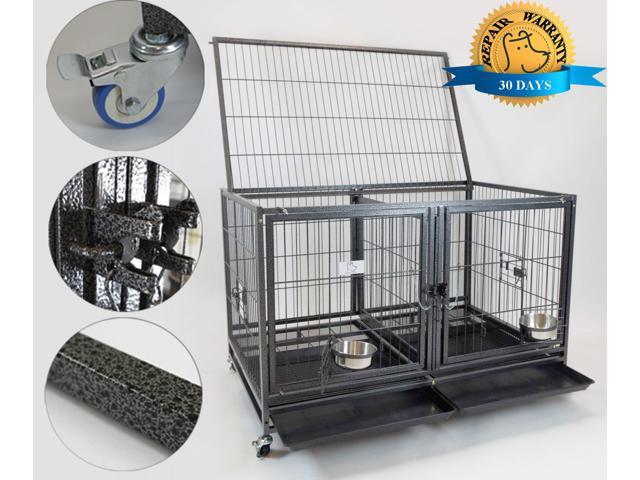 heavy duty dog crate with divider