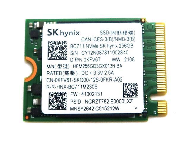HFM256GD3GX013N SK Hynix BC711 256GB M.2 2230 Nvme Pcie GEN3 X4 SSD KFV6T 0KFV6T M.2 SSD / Solid State Drive