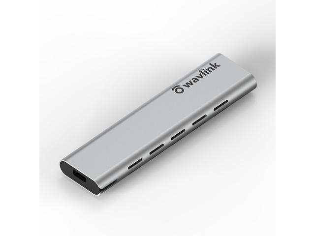 Wavlink Aluminum M.2 NVMe SSD Enclosure, USB 3.1 Gen 2 (10 Gbps) to NVMe PCI-E M.2 SSD Case Support UASP for NVMe SSD Size 2230/2242/2260/2280 (up to 2TB) with Type-C OTG converter