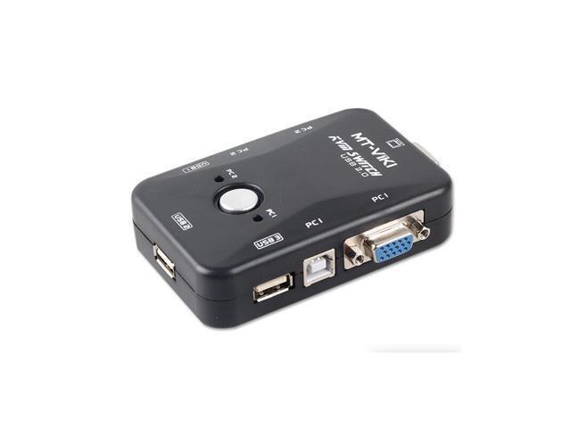 KVM switch 2 port USB 2 manually input and 1 output VGA switch MT-201UK