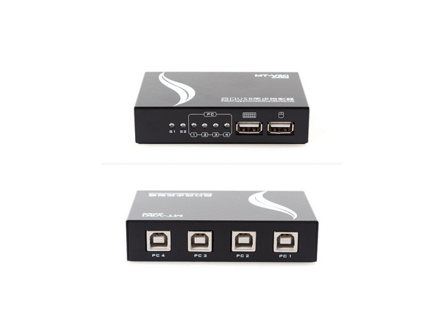 4 Port USB Synchronous Controller, keyboard and mouse synchronizer for Multiple PCs Game Control with cables MT-KM104-U