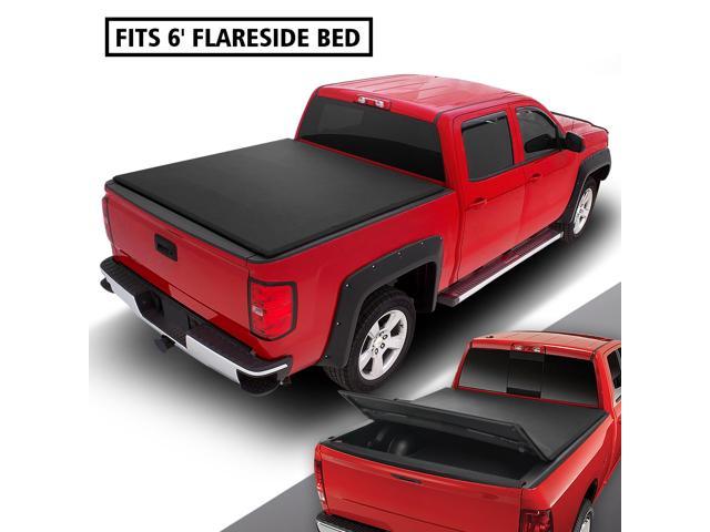 For 1993 To 2004 Ford Ranger 6 Ft Short Bed Flareside Tri Fold Soft Top Tonneau Cover 94 95 96 97 98 99 00 01 02 03 Newegg Com