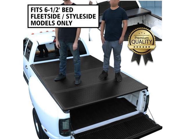 For 2000 To 2006 Tundra 6 5 Ft Short Bed Fleetside Hard Solid Tri Fold Tonneau Cover Newegg Com