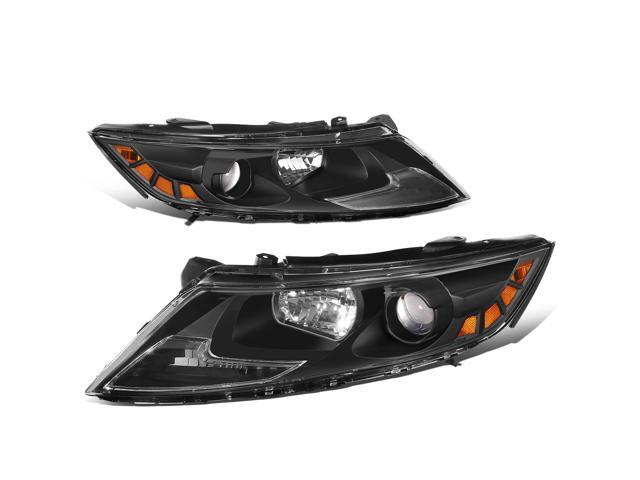 For 11-13 Optima Non-Hybrid Factory Style Black Housing Amber Corner Projector Headlight Lamps 12 2012 - Newegg.com