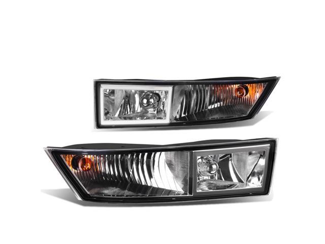 DNA Motoring FL-ZTL-801-CH For 2007 to 2014 Cadillac Escalade ESV/EXT Pair Bumper Driving Fog Light Lamp Clear Lens 08 09 10 11 12 13